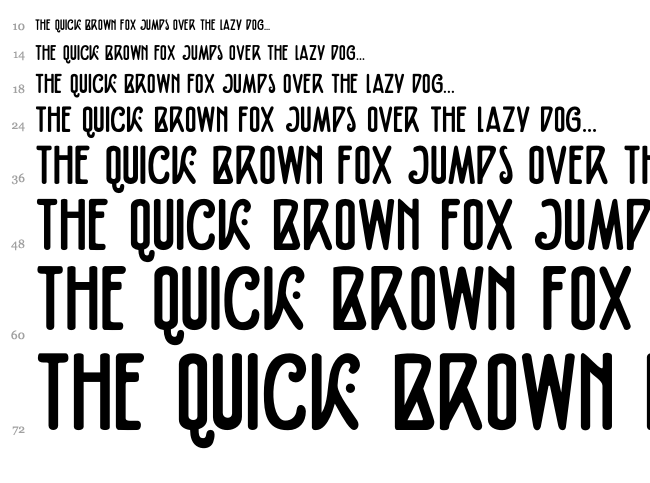 DK Fiebiger Eins font waterfall